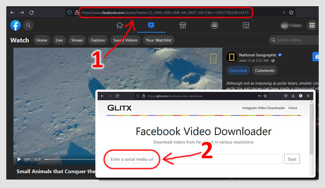 pasos de tutorial de descarga de video de facebook para pc