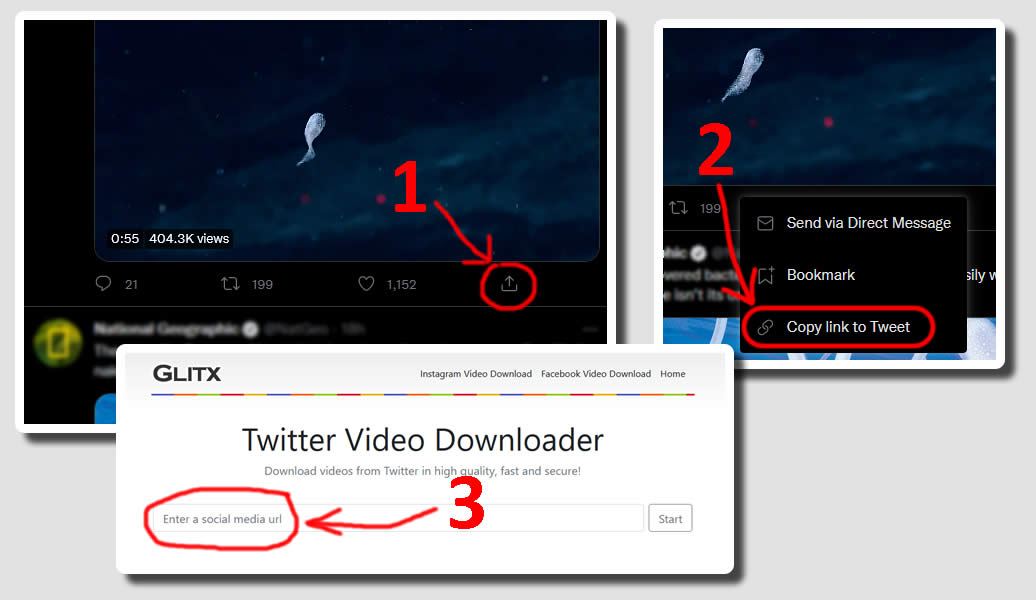 Twitter video download tutorial for computer